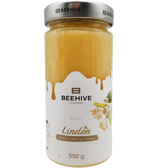 Natural Linden Honey BEEHIVE, 550g