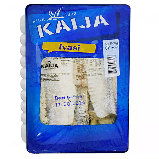Lightly Salted Herring Ivasi Fillet in Oil, Kaija, 1kg / 35.27oz