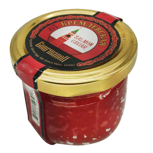 Red Salmon Caviar Kremlin, Gourmanoff, 100g/ 3.5 oz