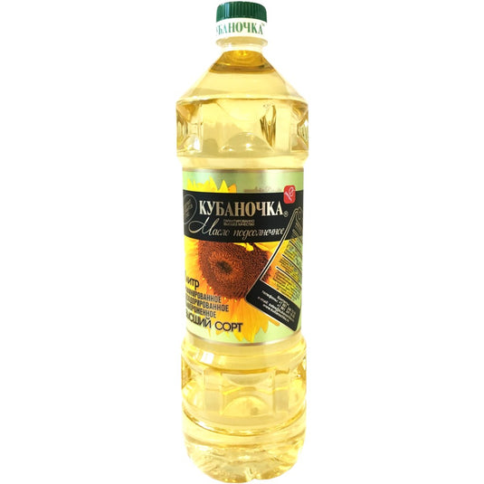 Premium Refined Sunflower Oil Kubanochka, 1 L