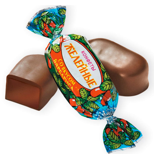 Chocolate-Covered Barberry Jelly Candies, Red October, 226g/ 7.97oz