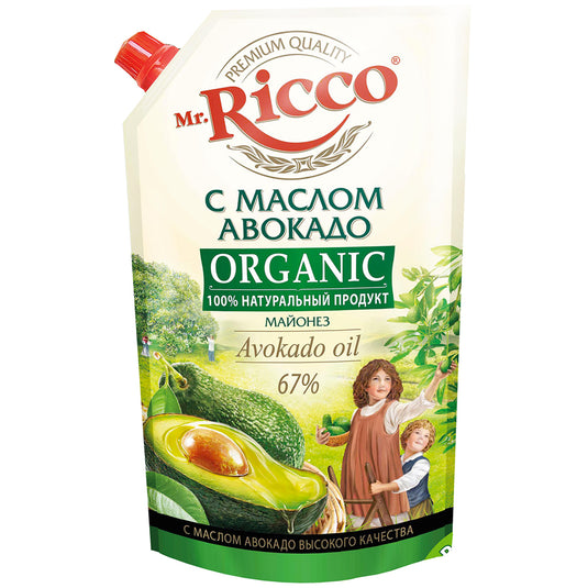 Майонез Mr. Ricco Organic с маслом Авокадо 400 мл