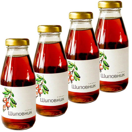Rosehip Organic Fruit Syrup PACK 4, 400g x 4