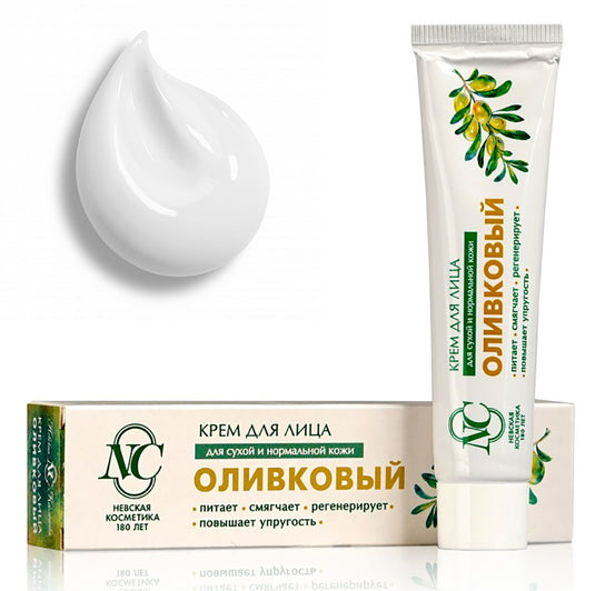 Olive Face Cream, Nourishing, Neva Cosmetics, 40 ml / 1.35 oz