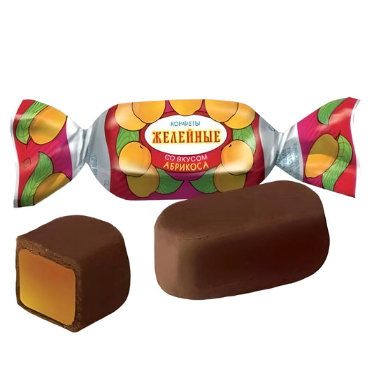 Apricot-Flavored Jelly Candies, Red October, 226g/ 7.97oz