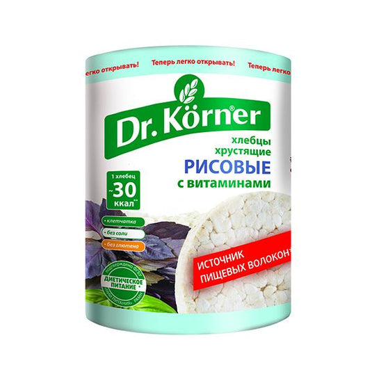 Rice Crispbread with Vitamins, 3.53 oz / 100 g (Dr.Korner)