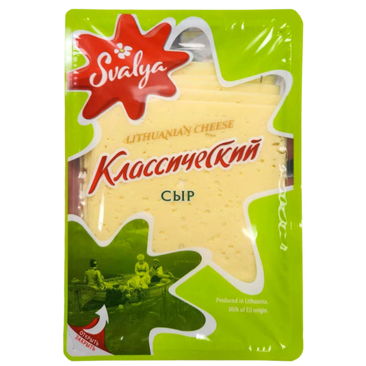 Classic Lithuanian Sliced Cheese, Svalya, 150g/5.29oz