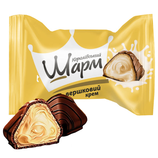 Waffle Candy Cream Filling Royal Charm, 226g / 0.5lb