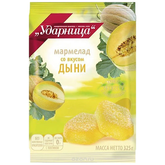 Мармелад Ударница со вкусом Дыни 325г