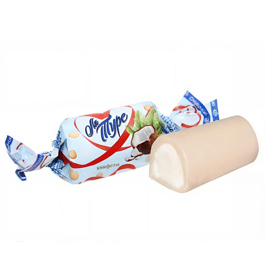 White Milk Toffee with Coconut Filling «La Ture», Sladunitsa, 226g / 7.97 oz