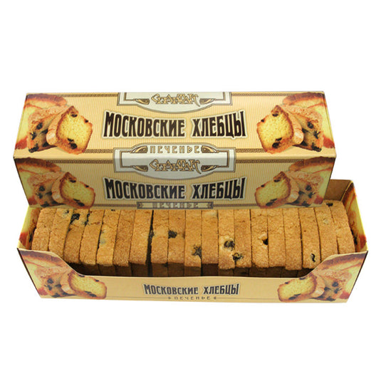 Cookies Moscow Khlebtsi w/ Raisins, Spartak, 200 gr/ 0.44 lb