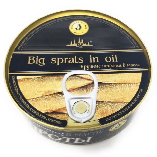 Smoked Big Sprats in Oil, Bravais Vilnis, 240g