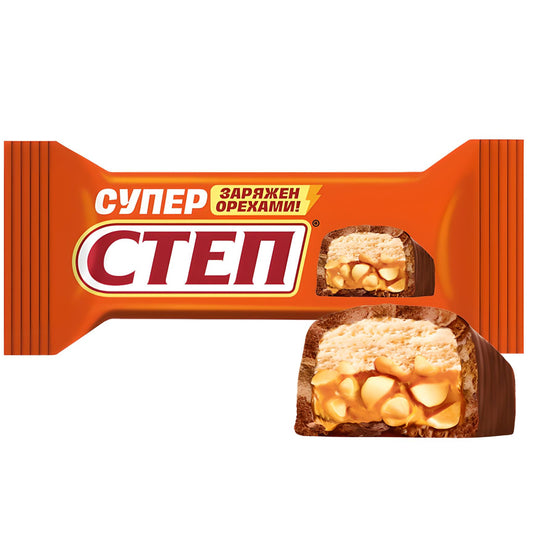 Chocolate Candies with Peanuts "Super Step", Slavyanka, 226g/ 7.97oz