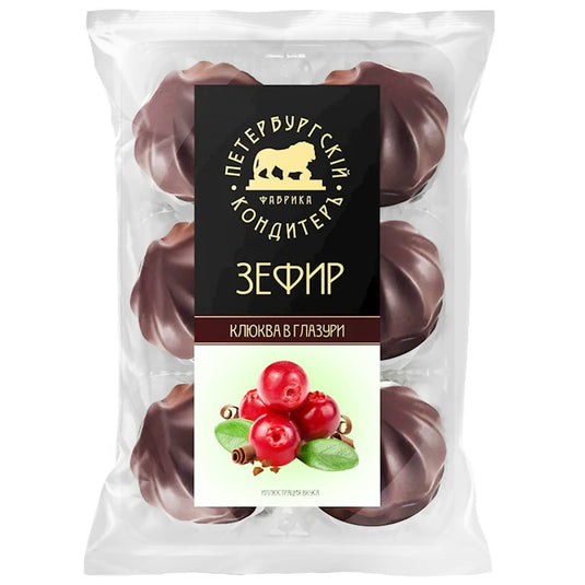 Cranberry Zefir  in Chocolate Glazed, 390 g