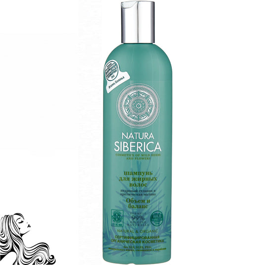 Shampoo Hair "Volume & Balance" for Oily Hair, Natura Siberica, 13.52oz/ 400ml