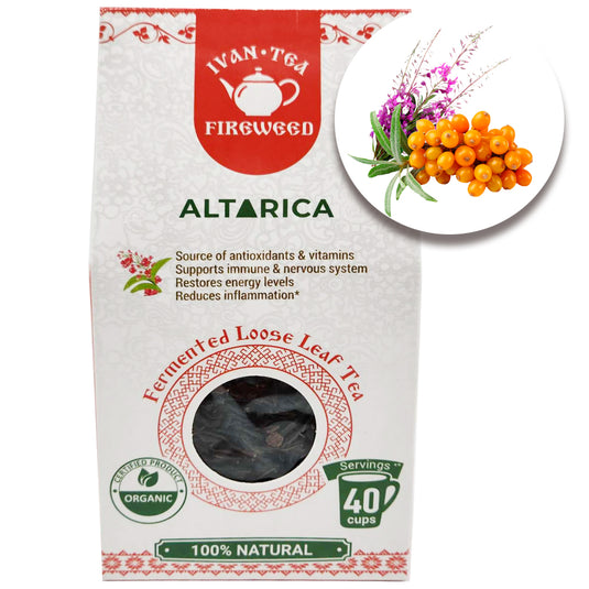 Ivan-Tea Loose Leaves Fireweed & Sea Buckthorn Blend, Altarica, 50g/ 1.76oz