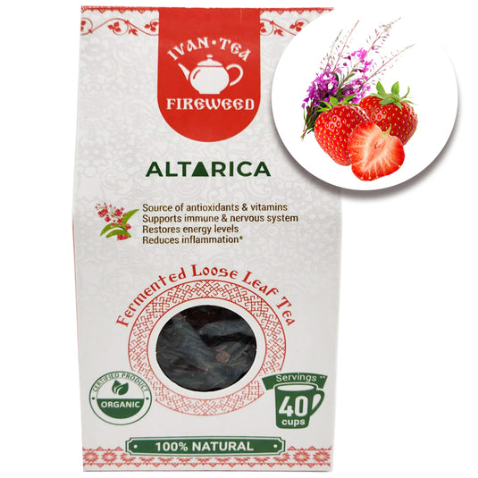 Ivan-Tea Loose Leaves Fireweed & Strawberry Blend, Altarica, 50g/ 1.76oz