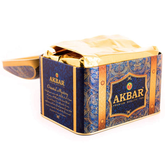 Ceylon Loose Large-Leaf Black & Green Tea Blend with Flowers "Orient Mystery", Akbar, 250g/ 8.82oz