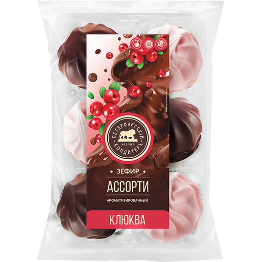 Ассорти из клюквенного маршмеллоу, 350 г