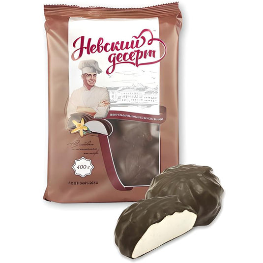 Chocolate Glazed Vanilla Marshmallow, Neva Desert, 400g/ 14.11oz